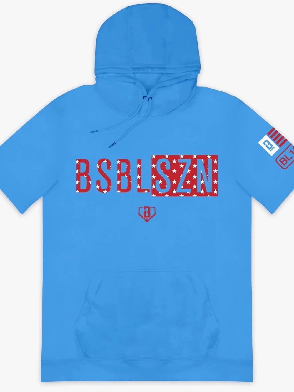 BSBL-SZN Short Sleeve Hoodie V2 Adult Large NWT